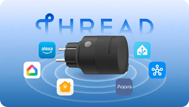 Prise connectée d'extérieur Aqara Outdoor Plug H2 EU, étanche, compatible Matter, Thread et Zigbee